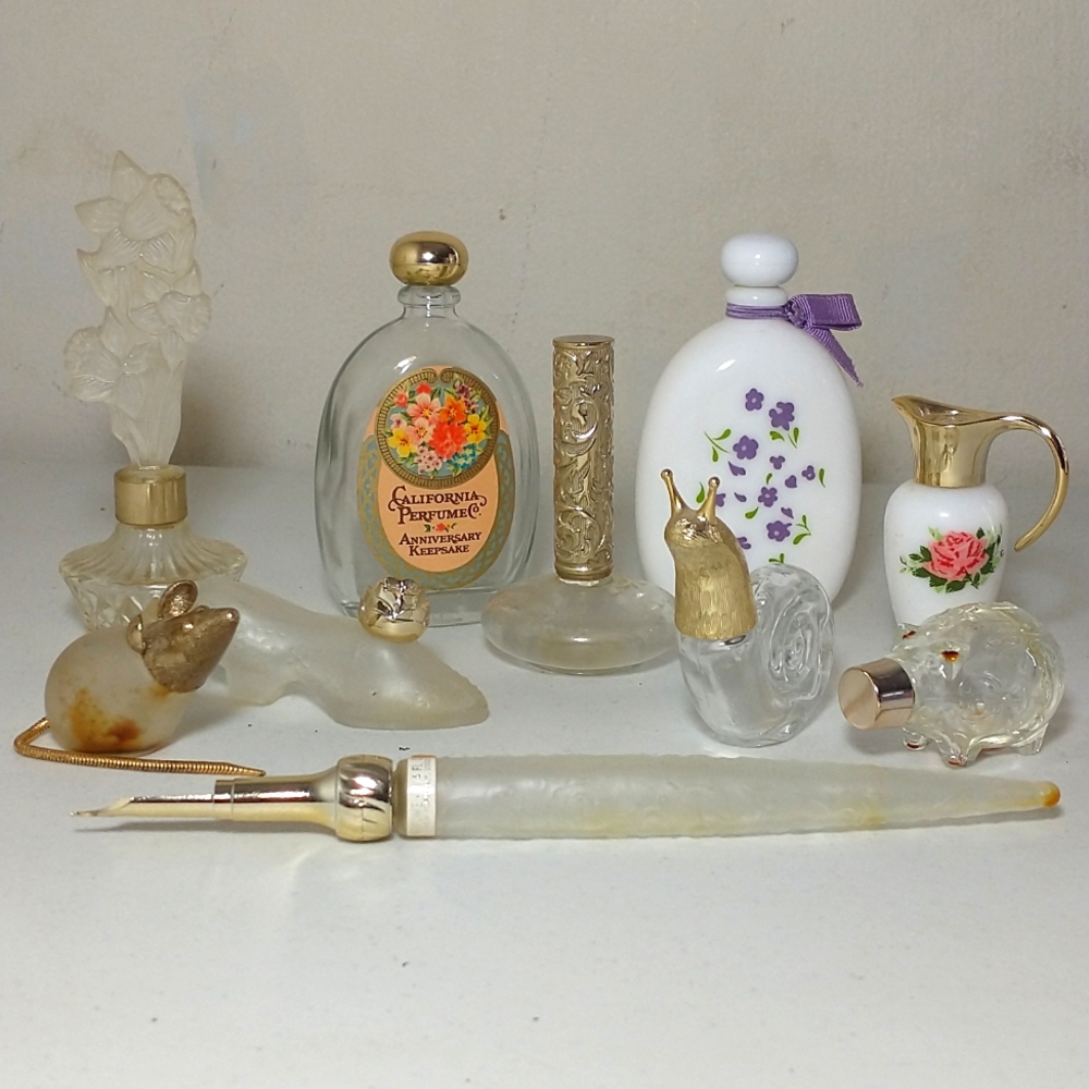 Vtg Avon small decanter lot 1960s